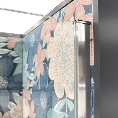 Doccia Walk-In 100 cm trasparente 8 mm profilo cromo H 200 cm  Tay