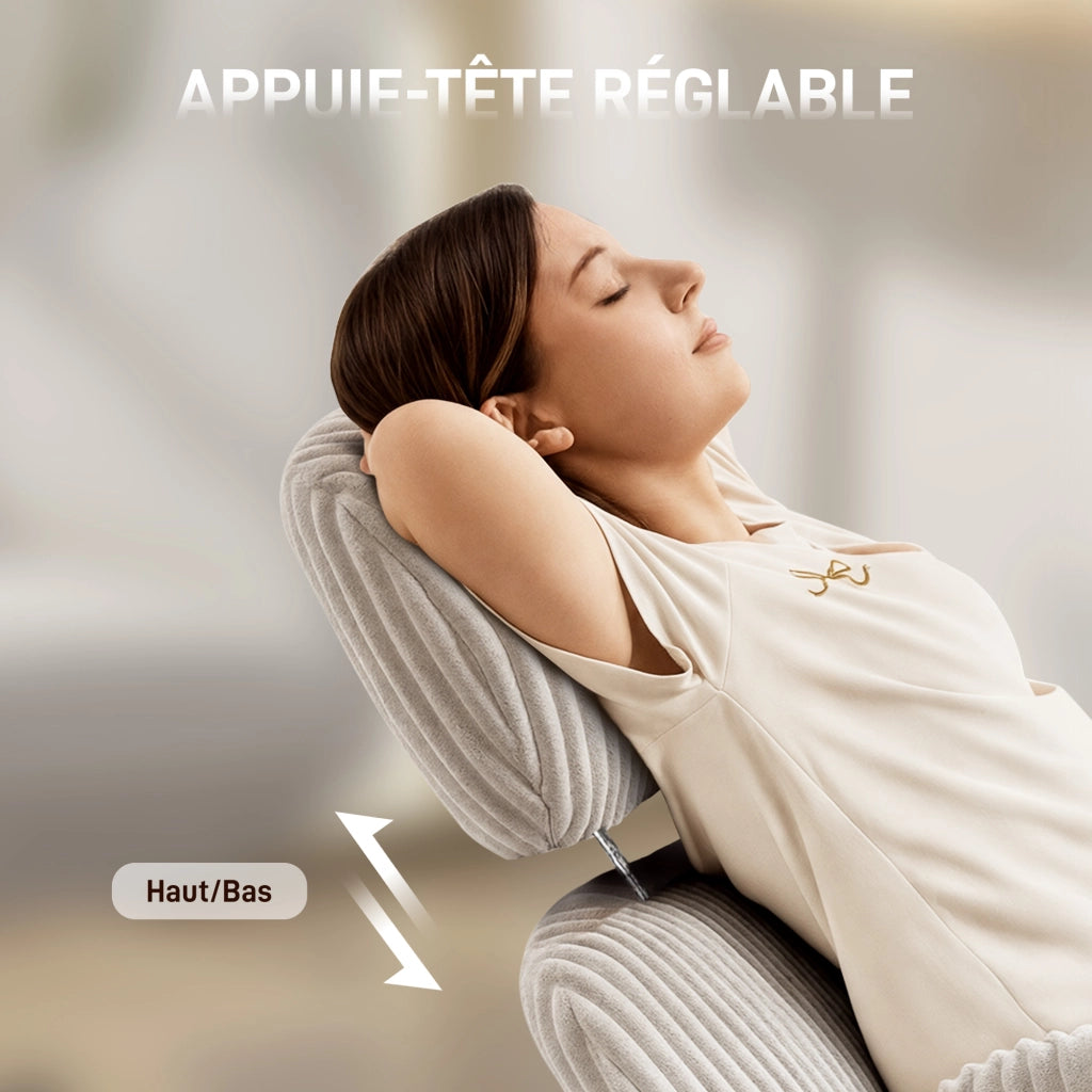 Sedia da ufficio ergonomica in velluto ¨C Minimal ¨C Grigio