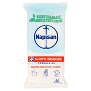 NAPISAN SALVIETTE IGIENIZZANTI FORMULA 0% 40 PEZZI