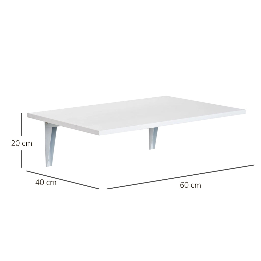 Tavolino pieghevole ¨C Minimal ¨C Bianco, 60x40x20cm