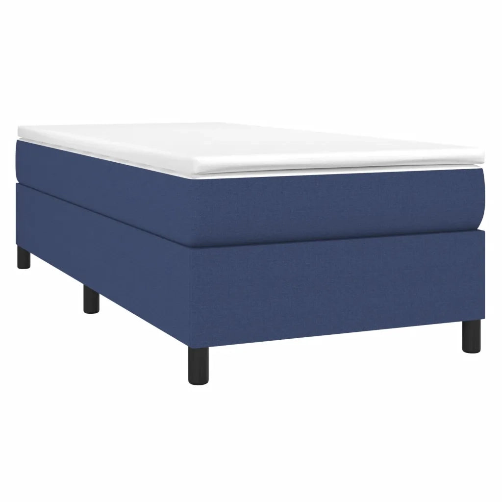 Struttura Letto a Rete a Molle Blu 80x200 cm in Tessuto 3120820