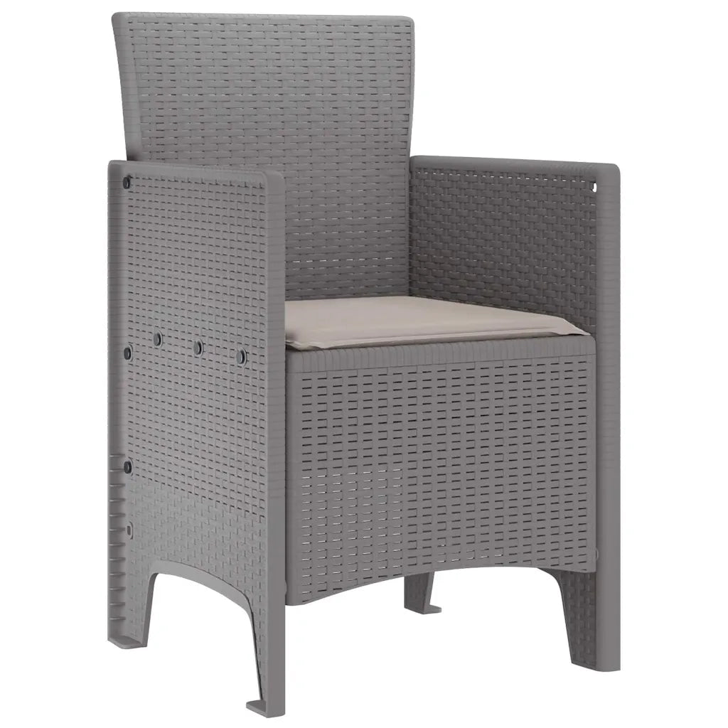 Sedia da Giardino 2 pz | Sedie da Esterno Grigio chiaro 53 x 49 x 85 cm