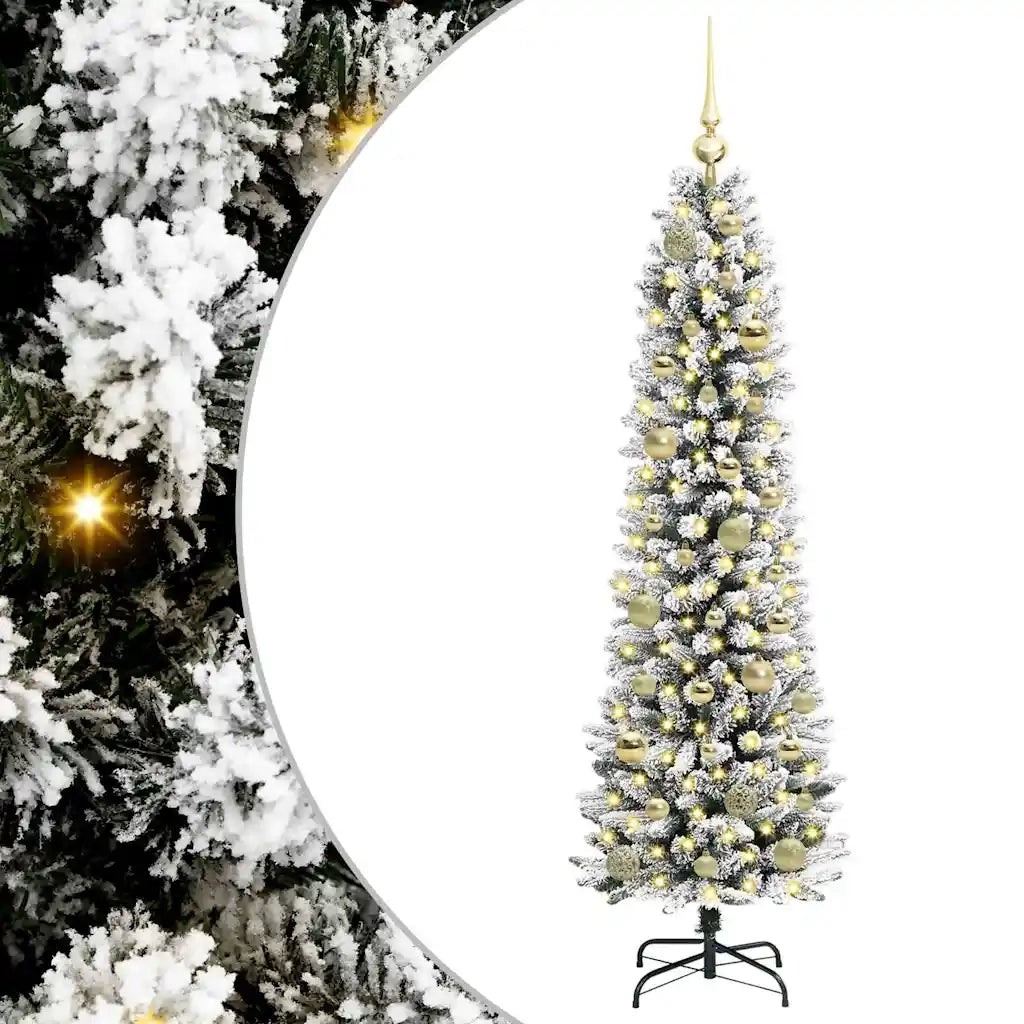 Albero di Natale artificiale con 150 LED Bianco 150 cm 3396097