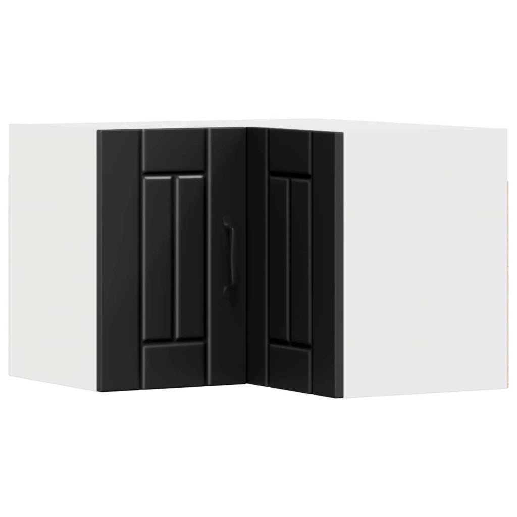 Pensile da cucina | Mobile angolare per parete LUCCA Nero 57 x 57 x 40 cm