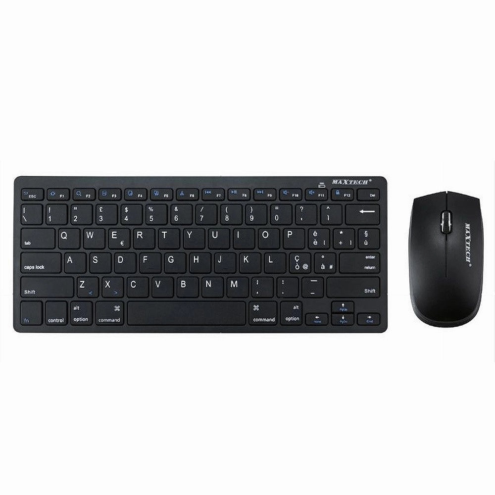 Trade Shop - Kit Tastiera + Mouse Wireless 2.4ghz Layout Ita Pc Windows Smart Tv Mac Ek-965m -