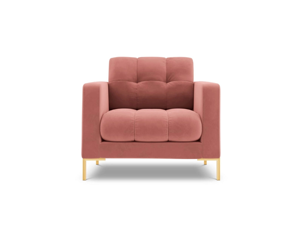 Cosmopolitan Design - Poltrona "Bali" in velluto rosa 
