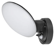 Applique esterna moderna con sensore LED 12W nera Varna
