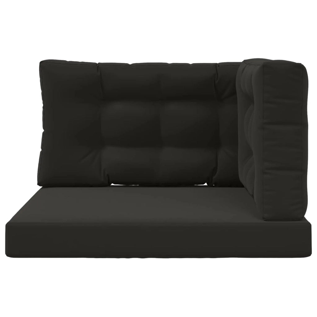 Cuscino per divano da esterno 3 pz | Cuscini per sedie Nero Poliestere