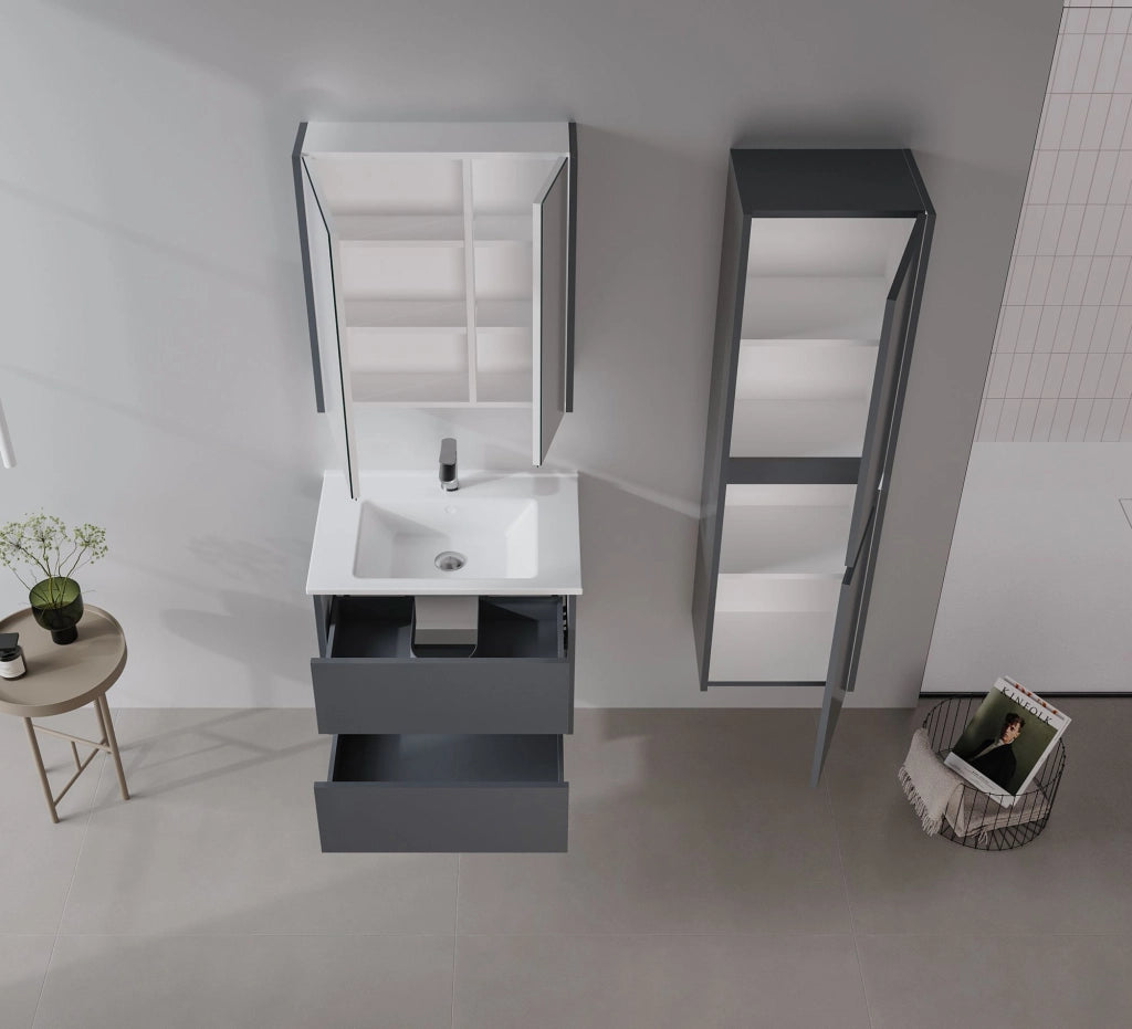 Mobile lavabo "Arno 65" - 65 x 45 x 52 cm - Antracite