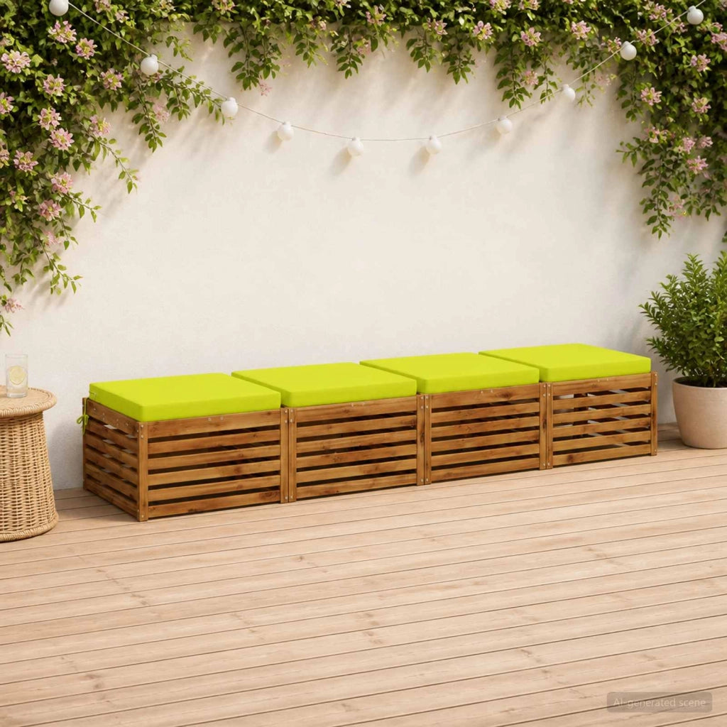 Cuscini per Sedia in 4 Pezzi SOEST 4 pz 100% Poliestere 944904