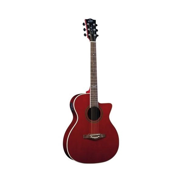 Chitarra acustica eko 06217324 nxt a100ce see through red
