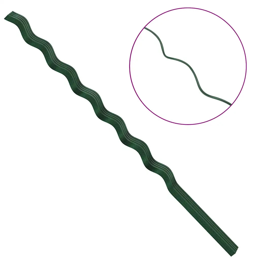 Supporto per piante 50 pcs Verde 170 x 0,6 x 0,6 cm Acciaio 4107052