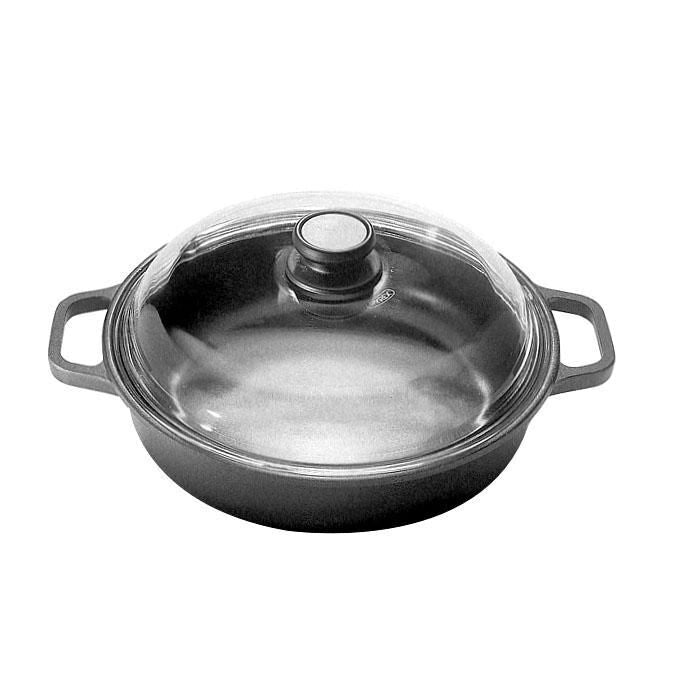 Risoli Tegame 2 Manici con Coperchio 28cm BlackPlus