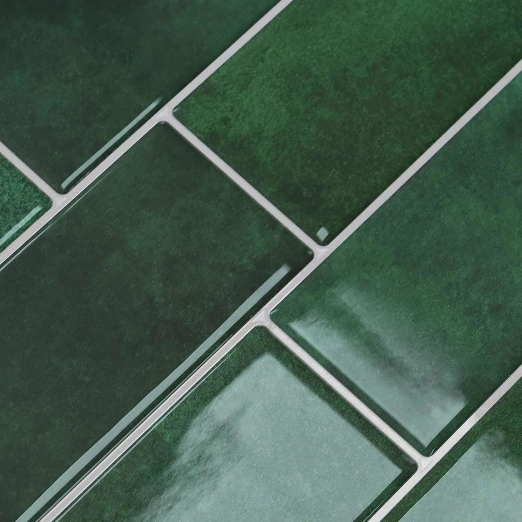 Piastrella subway 50 pcs Verde Scuro 29 x 21 cm 42046143