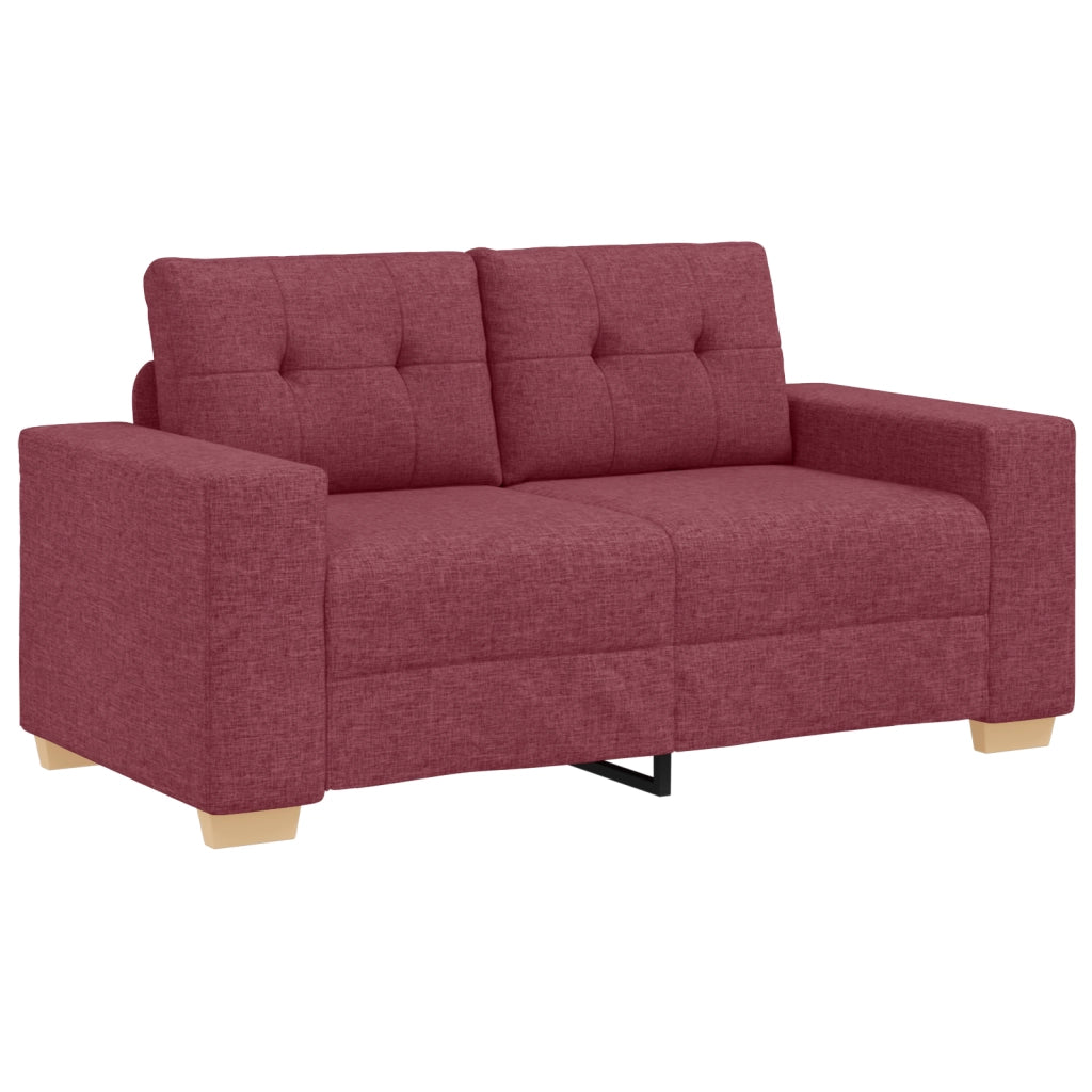 Set di divani 2 pcs Rosso Vino Tessuto 3324713