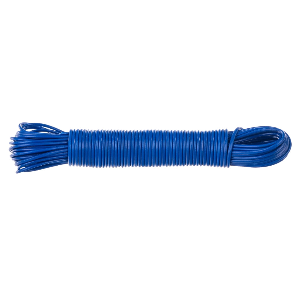Stendibiancheria KADAX, robusto, lungo 20 metri, con corda di inserimento, ideale per balconi.