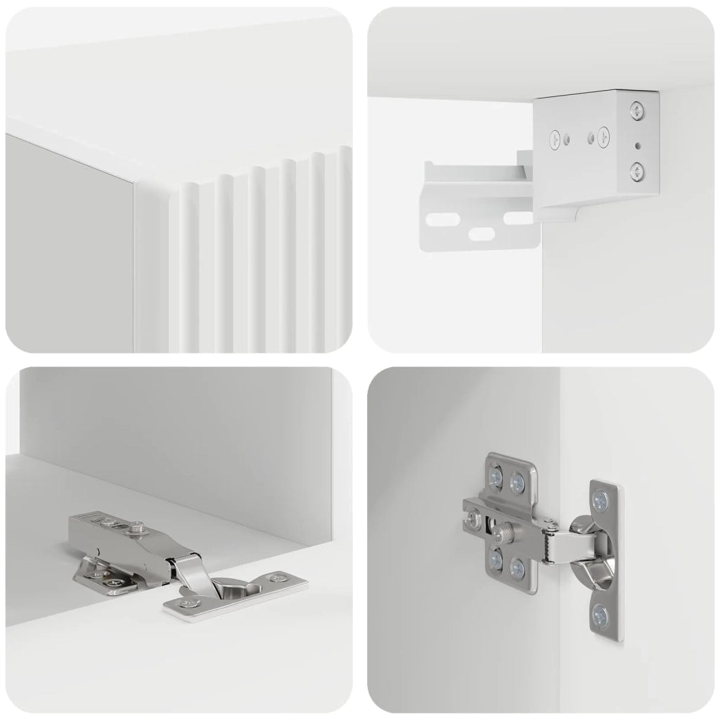 Set mobile TV 5 pcs Bianco Legno multistrato 3409096