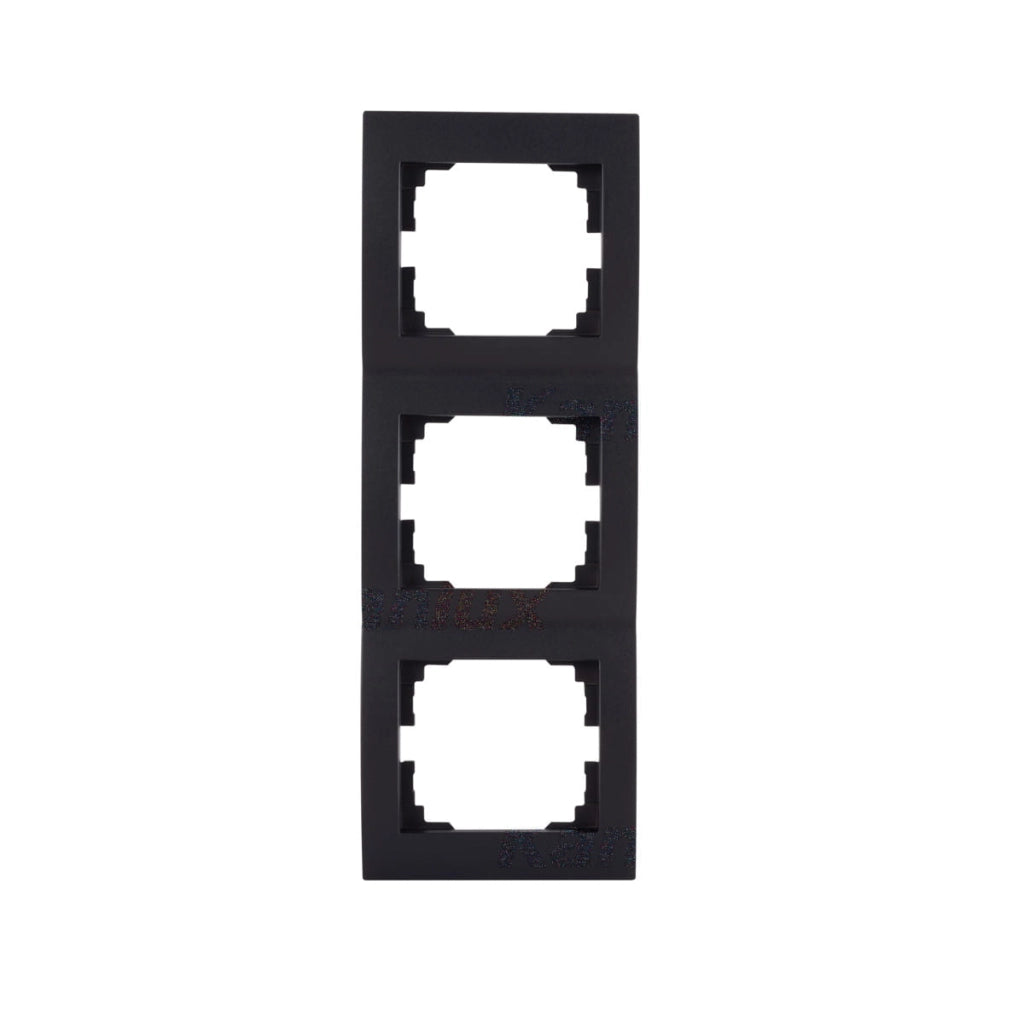 Cornice tripla verticale LOGI nero opaco Kanlux 33579