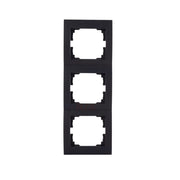 Cornice tripla verticale LOGI nero opaco Kanlux 33579