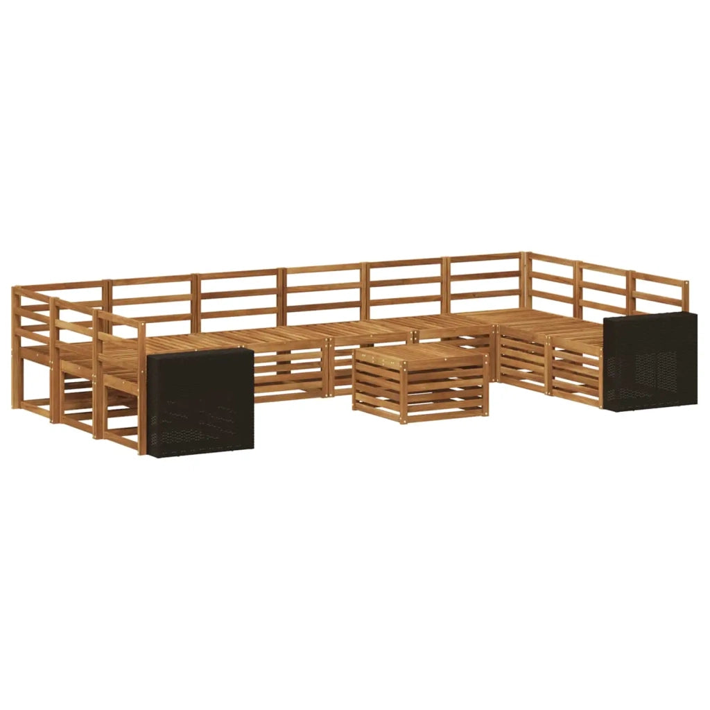 Set di divani da esterno 11 pcs Naturale 3384930