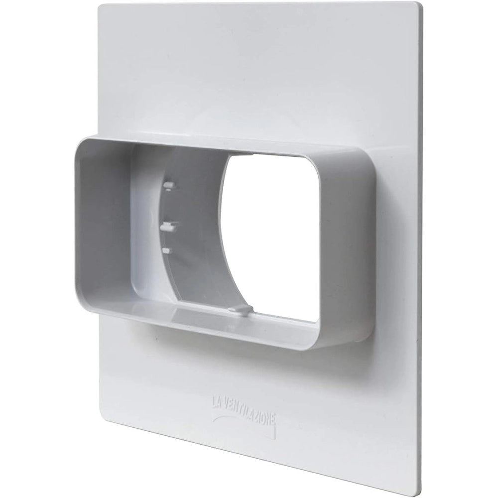 First da 100 a 120x60mm placca per passaggio a muro per tubi aerazione cappa
