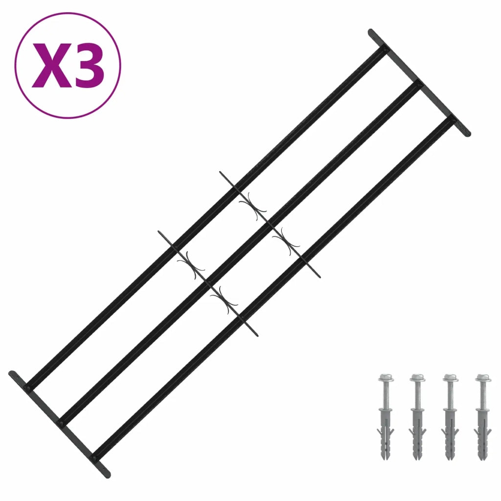 Griglia di Sicurezza per Finestra con 3 Traversine 3 pcs 42031287
