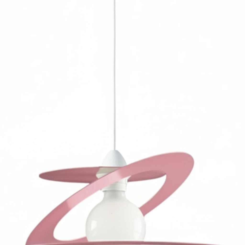 Sospensione Geko 1 Luce Rosa e Bianco LuceArt Classic
