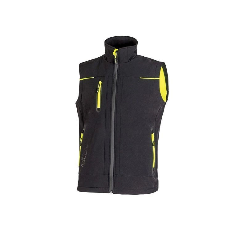 Gilet Soft Shell Universe Upower Black Carbon Xxl