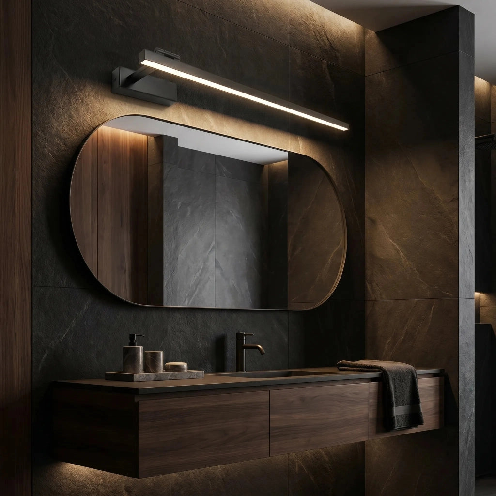 Applique Da Bagno Led Swe036-1w 80cm Black
