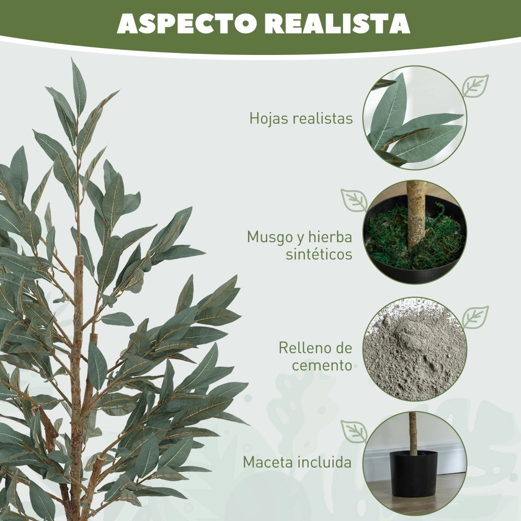 Albero Artificiale di Alloro 150 cm Verde ¨C Minimal