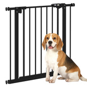 Cancelletto di Sicurezza per Cani e Animali ¨C Xylo ¨C Chiusura Automatica Nero 68x77 cm