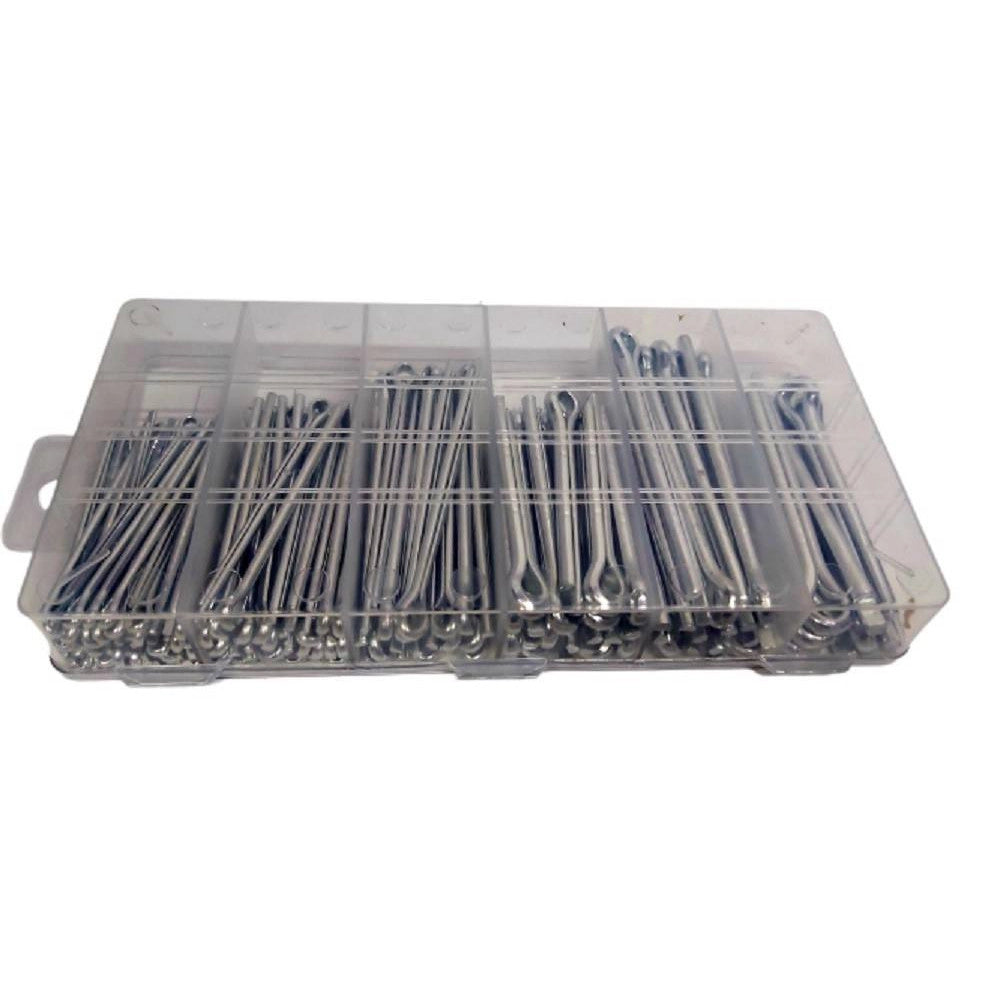 Trade Shop - Set Universale Assortimento Coppiglie 144 Pezzi Perni Fermi Di Sicurezza -