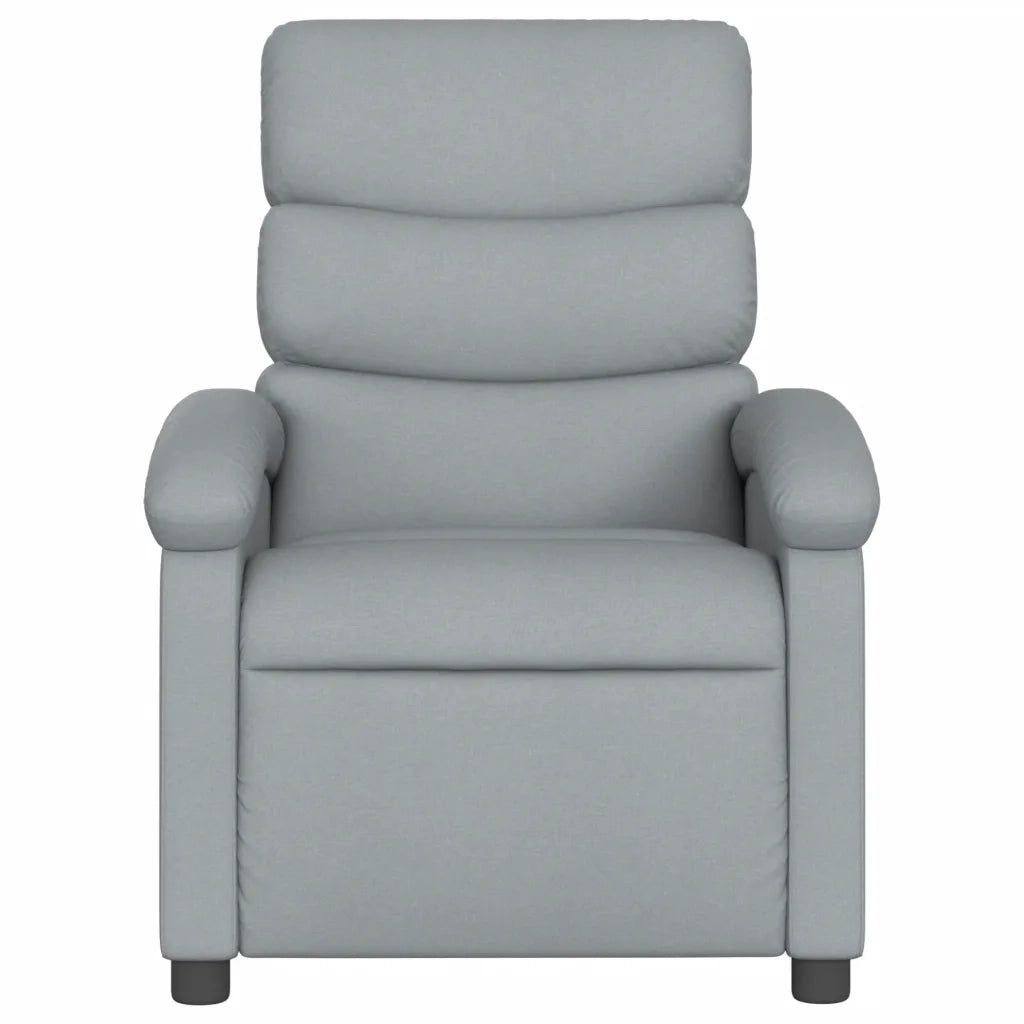 Poltrona reclinabile in Tessuto Grigio Chiaro 3205804