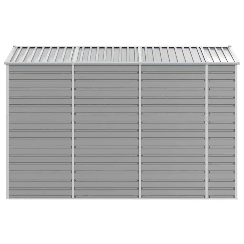 Casetta da giardino grigio chiaro 191x300x198 cm in acciaio zincato 3188244