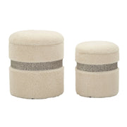 Pouf VKH720, Beige, MDF, 47x40x40 cm