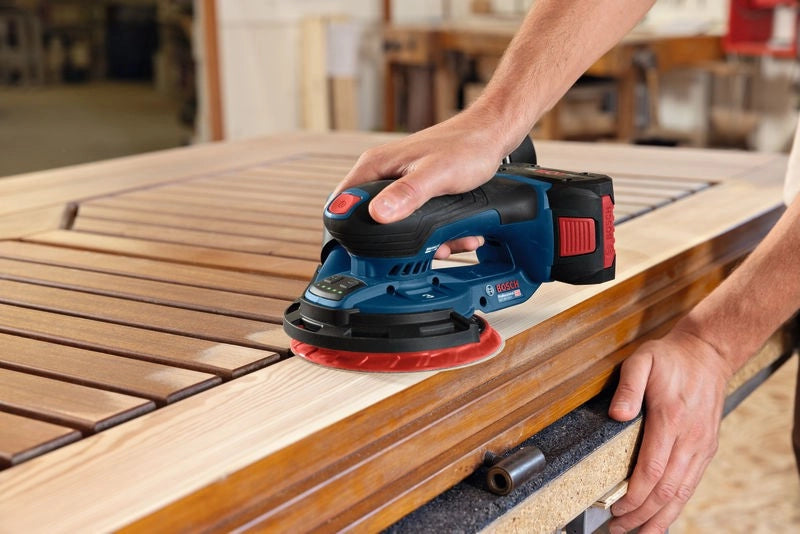 Levigatrice rotorbitale Bosch 150mm orbita 3 mm batteria GEX 18V-150-3
