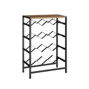 Cantinetta Grancru in metallo e legno 48x24x70 cm
