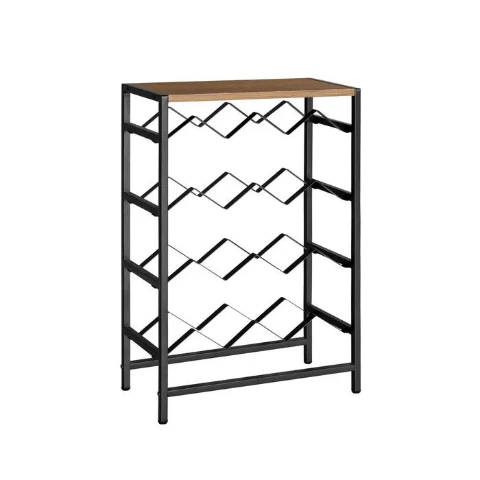 Cantinetta Grancru in metallo e legno 48x24x70 cm