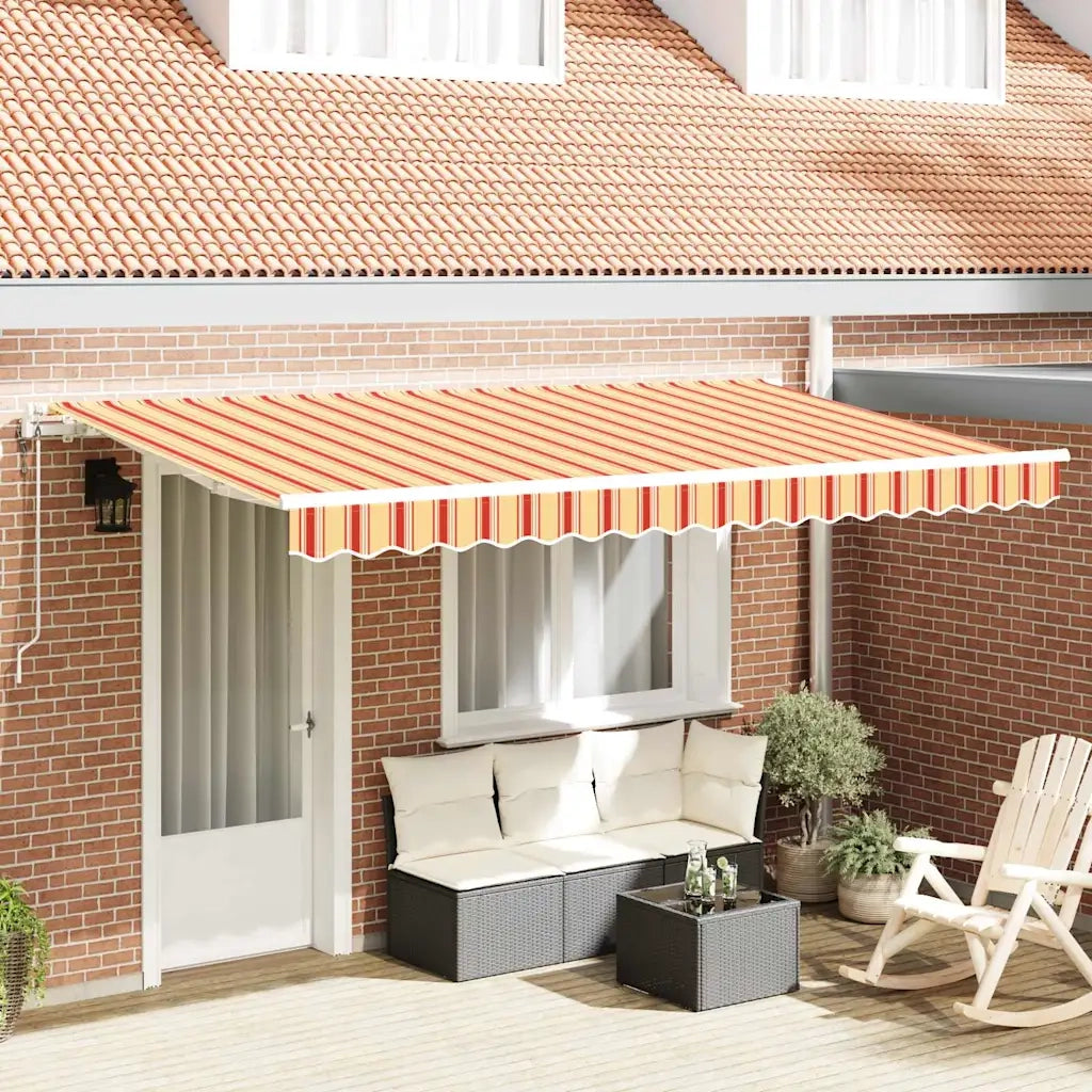 Tenda Retrattile Giallo 400 x 200 cm Tessuto 3329833