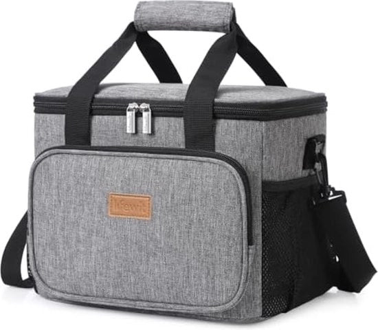 Borsa a Tracolla Isolata per Picnic, Borse da Pranzo Reutilizzabili e Impermeabili per Uomo Donna