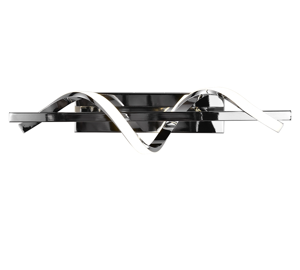 Applique LED, metallo, cromo, 46x12x17 cm, Isabel
