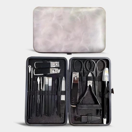 Set di Manicure per Donne e Uomini - 21 Pezzi Kit di Cura Unghie per Amici e Genitori