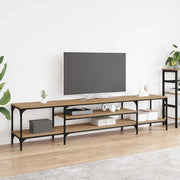 Mobile TV-Credenza per TV-Console TV Rovere artigianale 201 x 35 x 45 cm