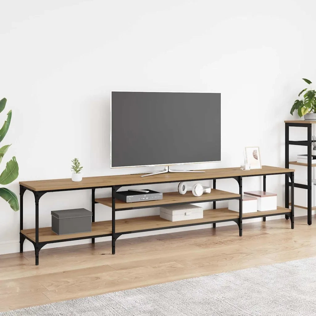 Mobile TV-Credenza per TV-Console TV Rovere artigianale 201 x 35 x 45 cm