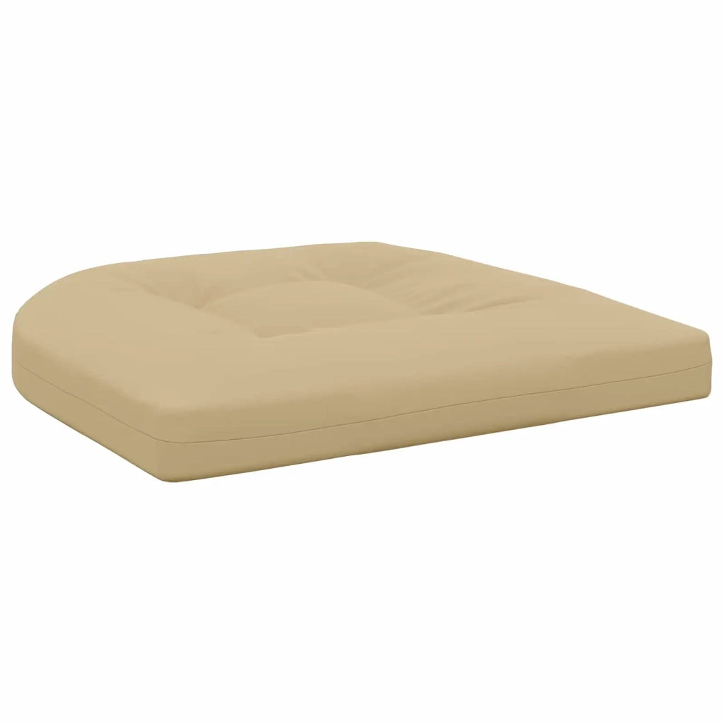 Cuscini per Sedia in 4 Pezzi 4 pz 100% Poliestere Beige 945323