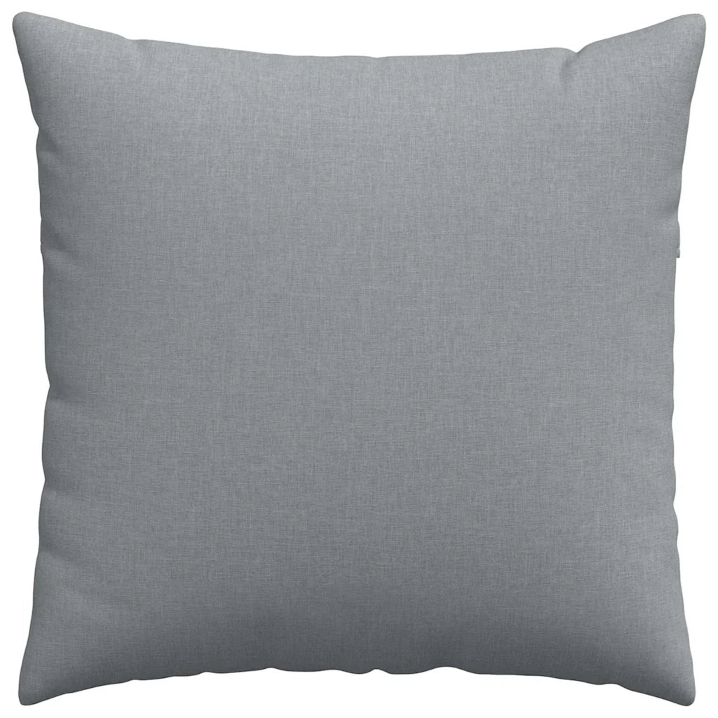 Cuscini da Divano 2 pcs Grigio chiaro 80 x 80 cm Tessuto 42014040