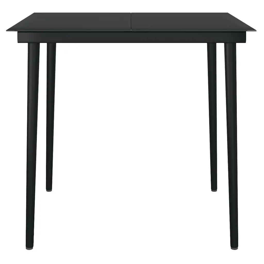 Set da Pranzo da Giardino 3 pz con Cuscini Polyrattan Vetro 3334499