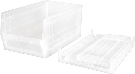 Scatola di plastica trasparente - Opvouwbaar - 336 x 216 x 175 mm