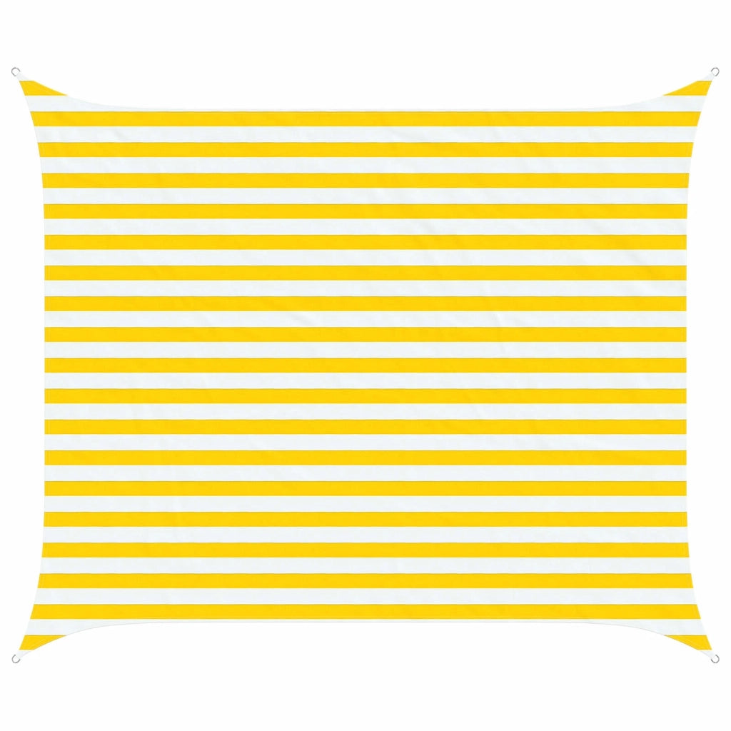 Vela da ombra solare Giallo e Bianco 2,5 x 3 m 42031064