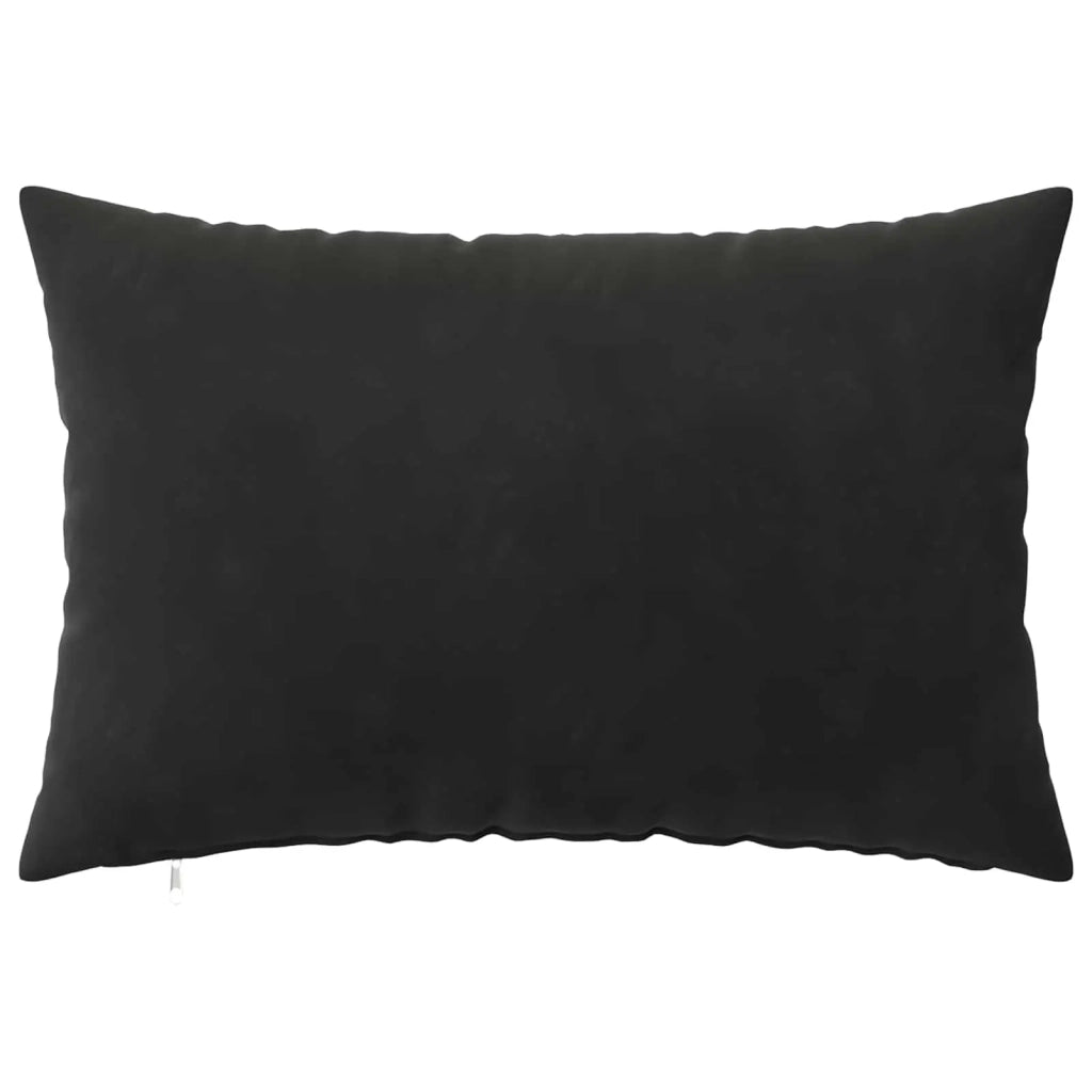 Federa 6 pcs HEERLEN Nero 50 x 70 cm Velluto 911264
